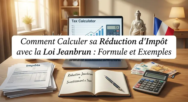 Calculatrice et documents pour simuler la réduction d'impôt Jeanbrun